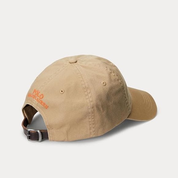 POLO RALPH LAUREN Men's Polo Rugby Shirt Twill Ball Cap Tan - Picture 4 of 5